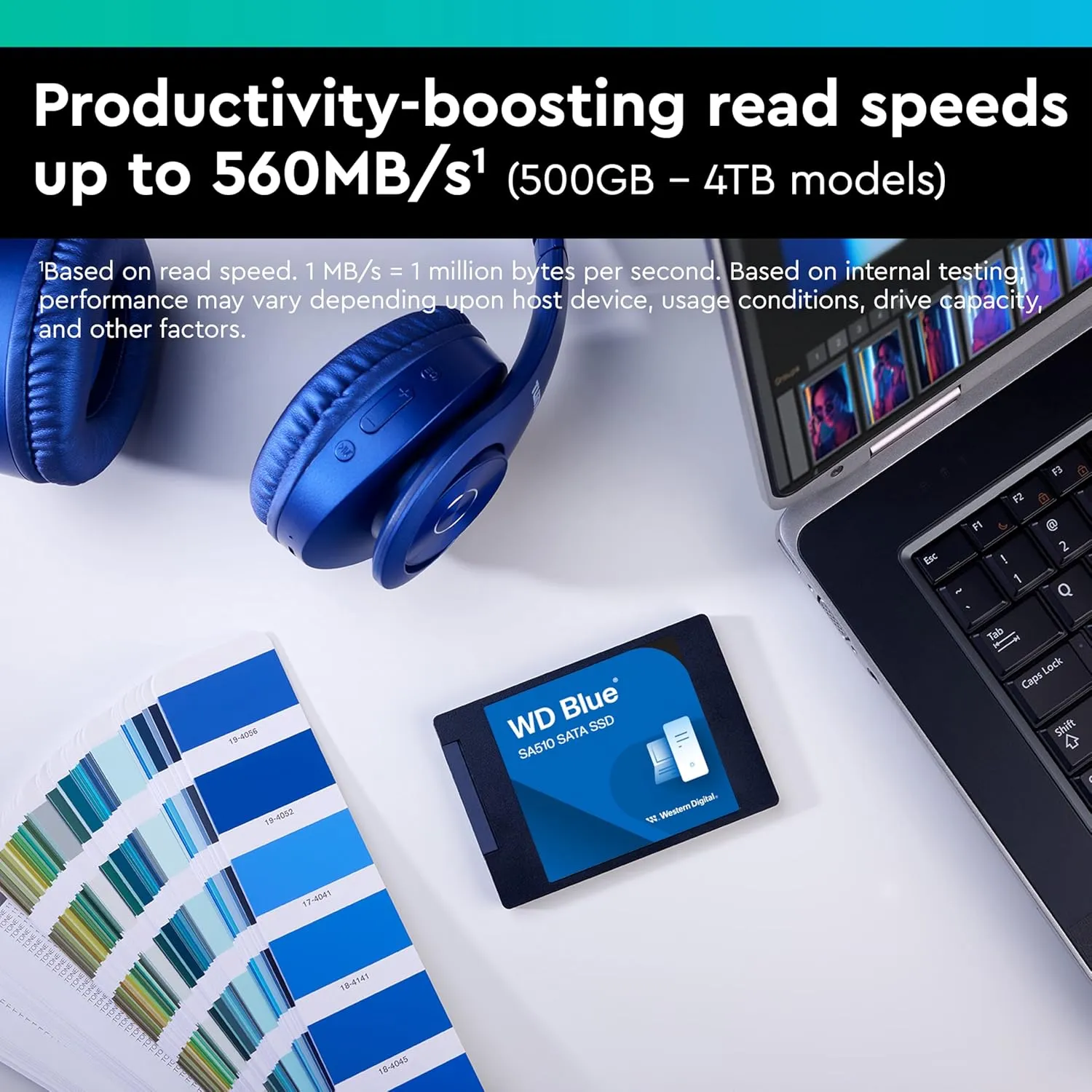 WD Internal SSD 500GB SATA Blue (SA510) view 3